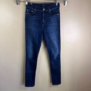 Citizens of Humanity Womens Rocket High Rise Skinny Denim Dark Wash Jean Size 27